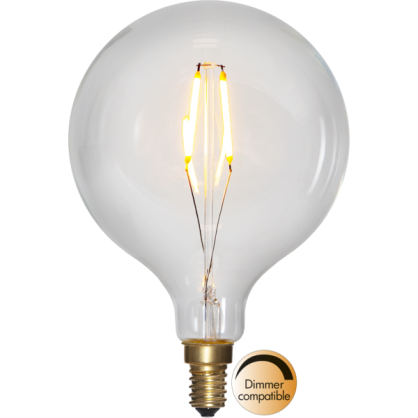 LED-lampa E14 Soft Glow G95 Dim , hemmetshjarta.se