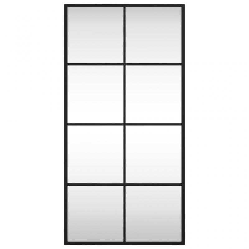 Vggspegel rektangulr svart 40x80 cm jrn , hemmetshjarta.se