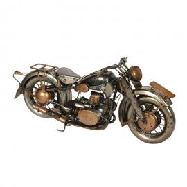 Dekoration Motorcykel 32x11x14 cm Silver metall , hemmetshjarta.se