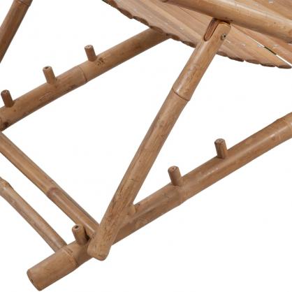 Solstol med fotstd bambu , hemmetshjarta.se
