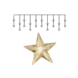 Dekorationsslinga EL Ljusgardin Star Varmvit 20 ljus 180x40cm , hemmetshjarta.se