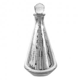 Karaff Ø 10x25 cm Silver Glas , hemmetshjarta.se