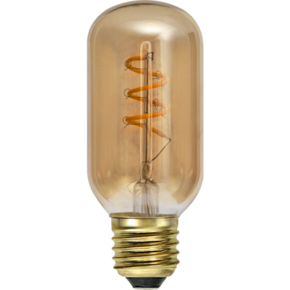 LED-lampa E27 Decoled Spiral Amber T45 Dim , hemmetshjarta.se