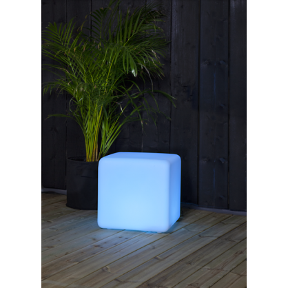 Utomhusdekoration Twilights Cube LED Batteri/Trafo 40x40x40 , hemmetshjarta.se