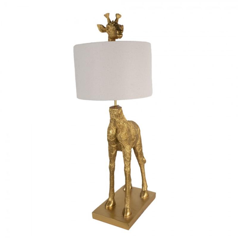 Bordslampa Giraff 39x30x85 Cm Guldfrgad , hemmetshjarta.se