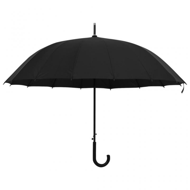 Paraply automatisk svart 120 cm , hemmetshjarta.se