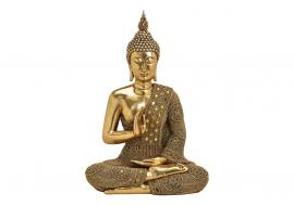 Dekoration Buddha guld polyresin (B/H/D) 34x49x22cm , hemmetshjarta.se