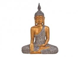 Dekoration Buddha guld polyresin (B/H/D) 30x41x15cm , hemmetshjarta.se