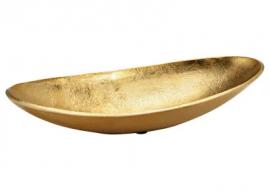 Dekorativ Skål Metall Guld (B/H/D) 34x7x17cm , hemmetshjarta.se
