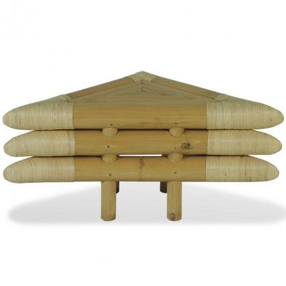 Sngbord 60x60x40 cm bambu naturlig 2 st , hemmetshjarta.se