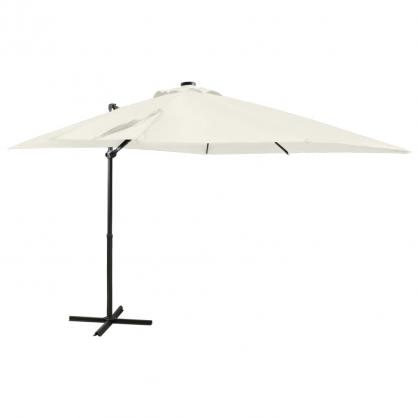 Frihngande parasoll med stng och LED sand 250 cm , hemmetshjarta.se
