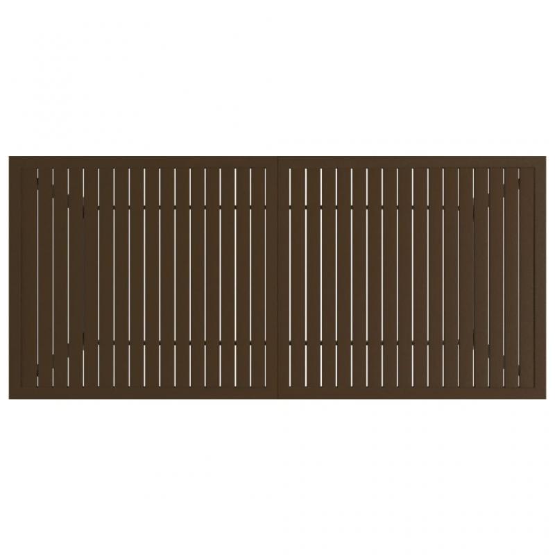 Matbord fr trdgrd 190x80x72 cm brun stl , hemmetshjarta.se