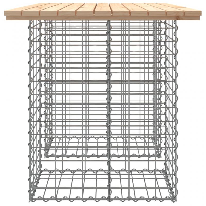 Trdgrdsbord gabion-design 100x70x72 cm massiv furu , hemmetshjarta.se