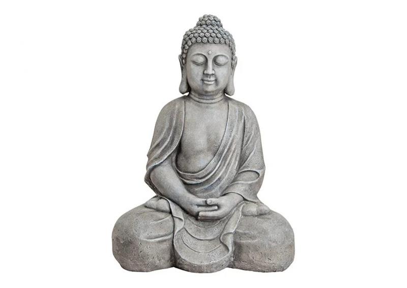 Dekoration Buddha XXL gr stenlook polyresin (B/H/D) 49x71x34 cm , hemmetshjarta.se