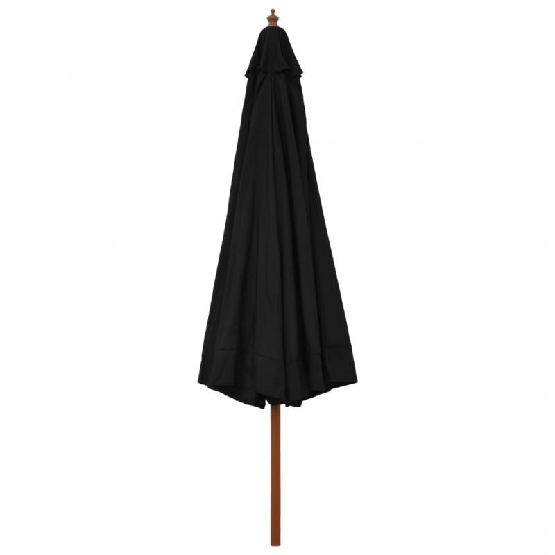 Parasoll med trstng 330 cm svart , hemmetshjarta.se