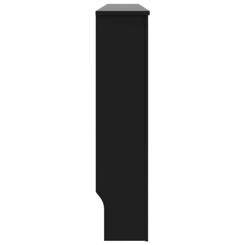 Elementskydd MDF vertikala ribbor svart 172x19x81,5 cm , hemmetshjarta.se