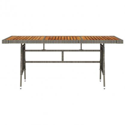 Matbord fr trdgrd 160x70x72 cm gr konstrotting och massiv akacia , hemmetshjarta.se