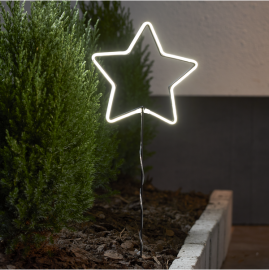 Utomhusdekoration Siluett NeonStar Stjärna Batteridriven 58x22cm 72 Ljus , hemmetshjarta.se