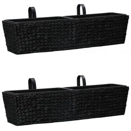 Balkonglåda 2-pack vattenhyacint svart , hemmetshjarta.se