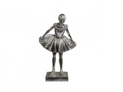 Dekoration Ballerina H39 / L23 / B13 cm antik silver , hemmetshjarta.se