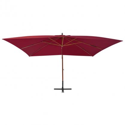 Frihngande parasoll med trstng 400x300 cm vinrd , hemmetshjarta.se