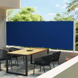 Infällbar sidomarkis för uteplats blå 160x600 cm , hemmetshjarta.se