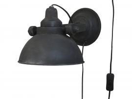 Vägglampa Factory H18 / L31 / W21 cm antik svart , hemmetshjarta.se