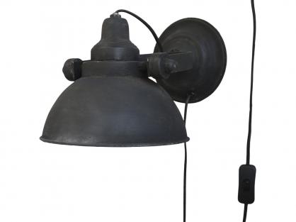 Vgglampa Factory H18 / L31 / W21 cm antik svart , hemmetshjarta.se