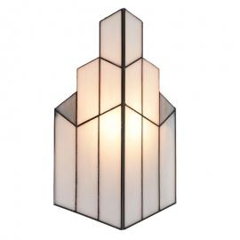 Vägglampa Tiffany 36x4x21 cm E14/Max 1x40W cream glas , hemmetshjarta.se
