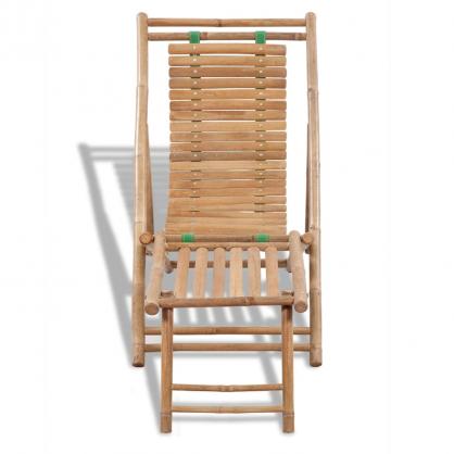 Solstol med fotstd bambu , hemmetshjarta.se
