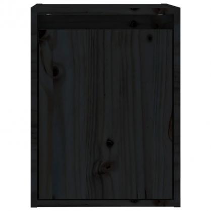 Vggskp 30x30x40 cm svart massiv furu 2 st , hemmetshjarta.se