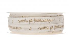 Band B. Grattis på Födelsed 15mm, 50m , hemmetshjarta.se