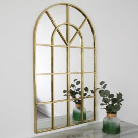 Spegel med båge 60x100x2 cm Guld , hemmetshjarta.se