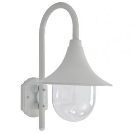 Vägglampa för trädgård E27 42 cm aluminium vit , hemmetshjarta.se