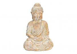 Dekoration Buddha antik guld magnesia (B/H/D) 28x47x20cm , hemmetshjarta.se