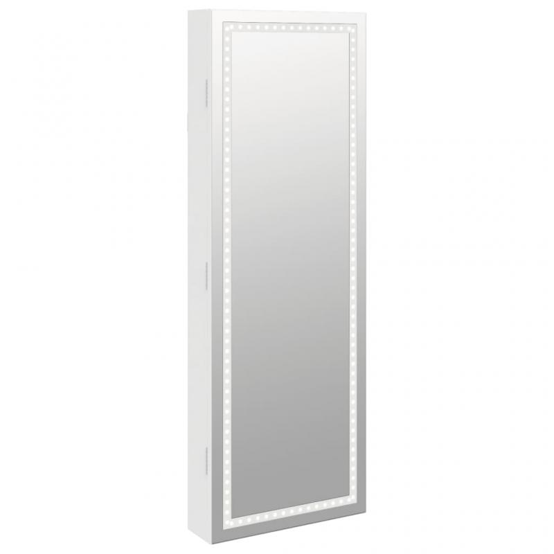 Spegelskp smycken vit 31,5x9x90 cm LED m/ls , hemmetshjarta.se