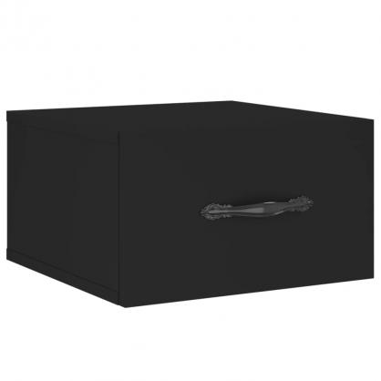 Vggmonterad sngbord svart 35x35x20 cm , hemmetshjarta.se