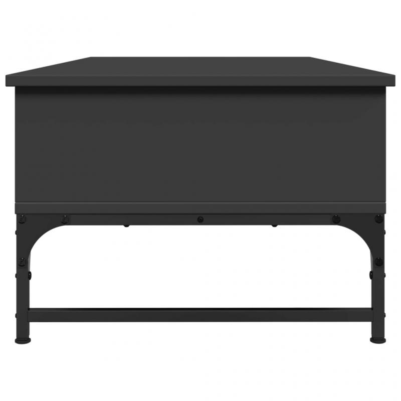 Soffbord 100x50x35 cm lyftbar svart konstruerat tr och metall , hemmetshjarta.se