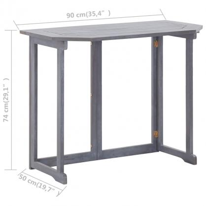 Balkongbord hopfllbart 90x50x74 cm massivt akaciatr , hemmetshjarta.se