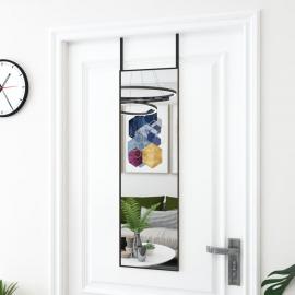 Dörrspegel svart 30x100 cm glas och aluminium , hemmetshjarta.se