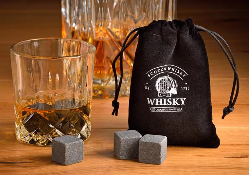 Luxury Whisky set i trlda 6 basaltstenar1 pse 1 glas (B/H/D) 18x10x16cm , hemmetshjarta.se