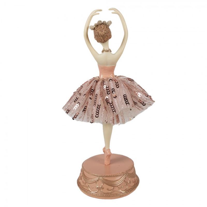 Speldosa Ballerina  11x29 cm Rosa Polyresin , hemmetshjarta.se