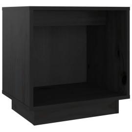 Sängbord 40x30x40 cm massiv furu svart , hemmetshjarta.se