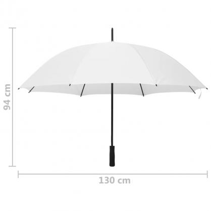 Paraply vit 130cm , hemmetshjarta.se