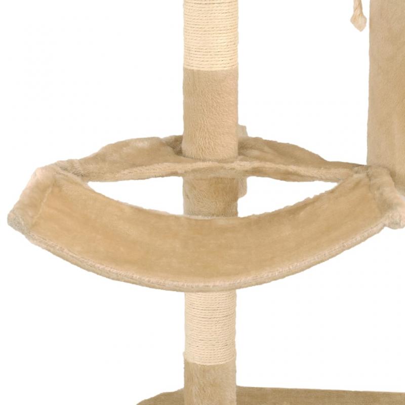 Kattrd vggmonterat med klspelare i sisal 194 cm beige , hemmetshjarta.se