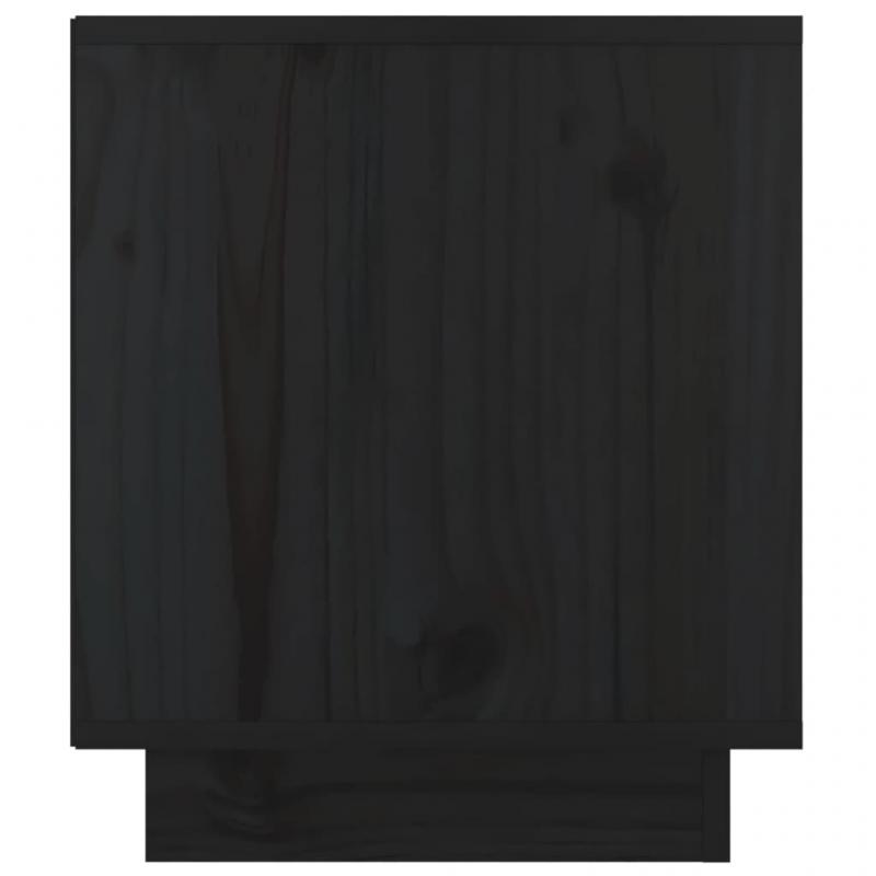 Sngbord 40x34x40 cm svart massiv furu , hemmetshjarta.se
