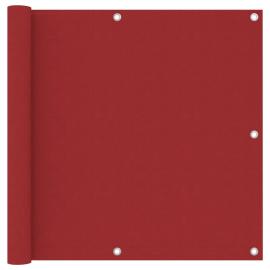 Balkongskärm röd 90x500 cm oxfordtyg , hemmetshjarta.se