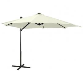 Frihängande parasoll med stång och LED sand 300 cm , hemmetshjarta.se