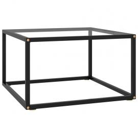 Soffbord härdat glas svart 60x60x35 cm , hemmetshjarta.se