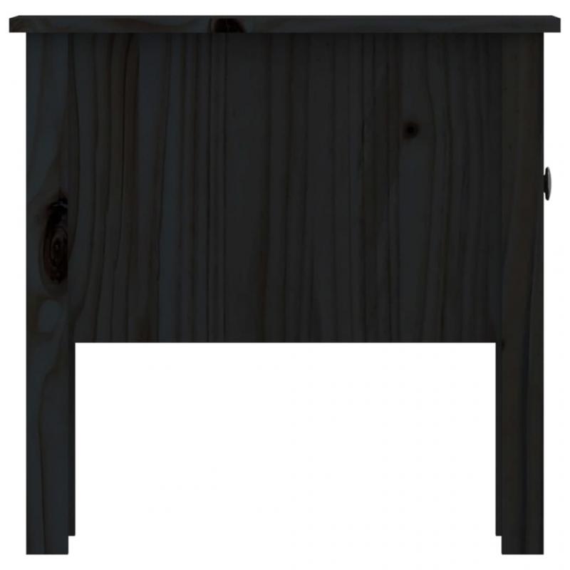 Sidobord 50x50x49 cm svart massivt furutr 2 st , hemmetshjarta.se